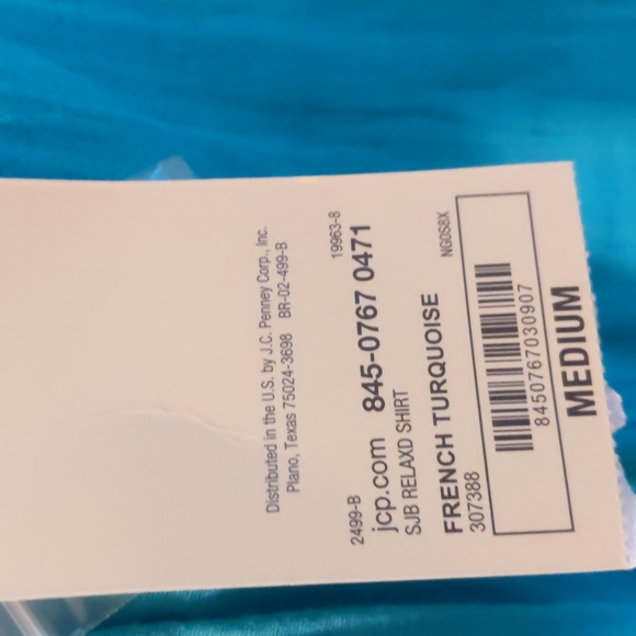 NWT St John's Bay long sleeve button down top size M - Picture 11 of 15